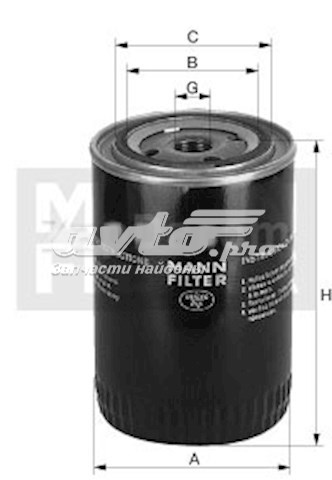 Filtro hidráulico Mann-Filter W94051