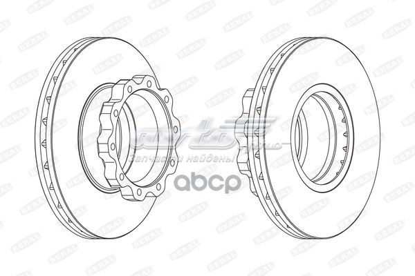 Disco de freno trasero BCR215A Beral