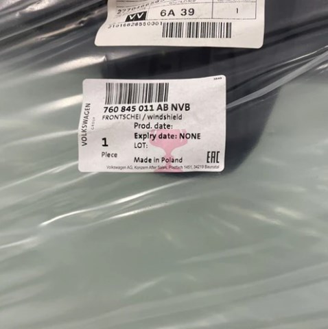 760845011BANVB VAG Parabrisas delantero 