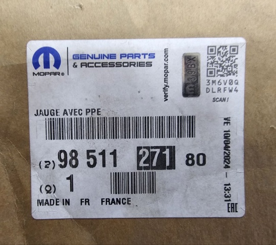  9851127180 Peugeot/Citroen