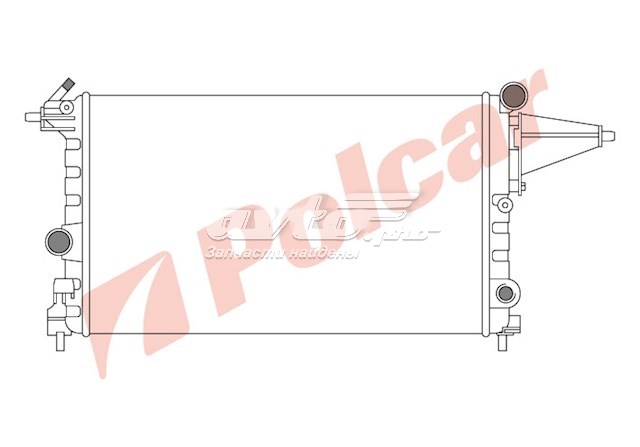 Radiador refrigeración del motor POLCAR 5514084