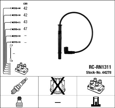 Cables de encendido NGK RCRN1311