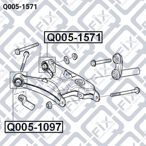 Buje del brazo inferior trasero Q-fix Q0051571 precio, desde 12,21 EUR