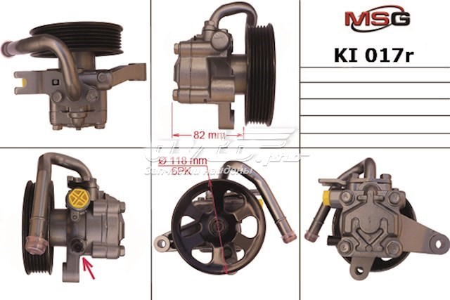 KI017R MSG Rebuilding bomba hidráulica de dirección