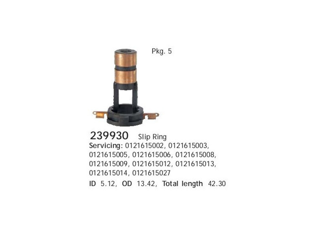 239930 Cargo Colector de rotor de generador