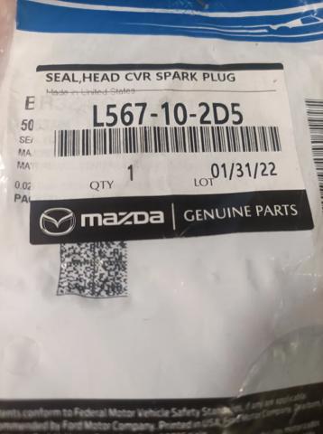 Comprar L567102D5 Mazda Anillo de sellado del pozo de la bujía