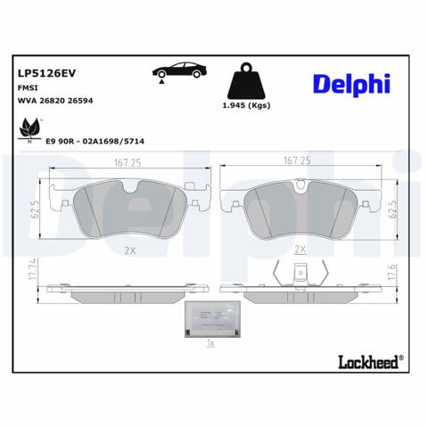 Comprar D10606RN0A Nissan/Infiniti Pastillas delanteras de freno