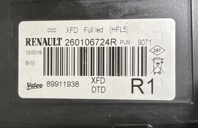  Renault (RVI) 260106724R