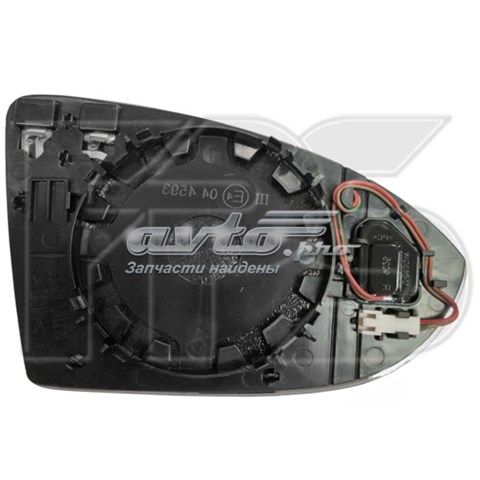 385 7098 Autotechteile cristal de espejo retrovisor exterior derecho