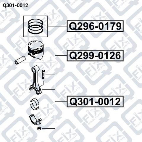 Q301-0012 Q-fix biela