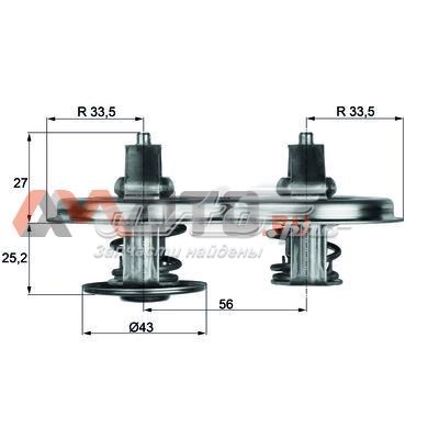 TX 33D Mahle Original termostato, refrigerante