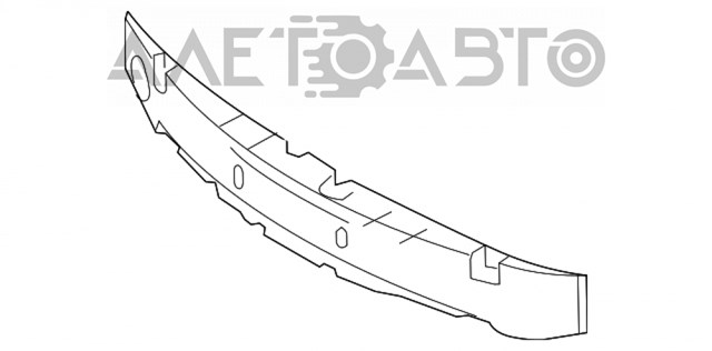 BAN650111A Mazda absorbente parachoques delantero