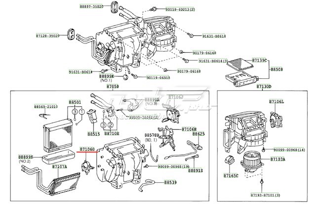 8710635170 Toyota elemento de reglaje valvula mezcladora actuador de compuerta