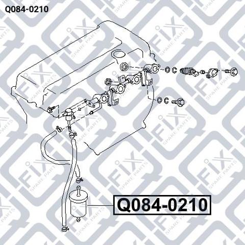 Q0840210 Q-fix filtro combustible