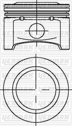 623443 Opel pistón completo para 1 cilindro, std