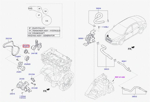 252872E650 Hyundai/Kia