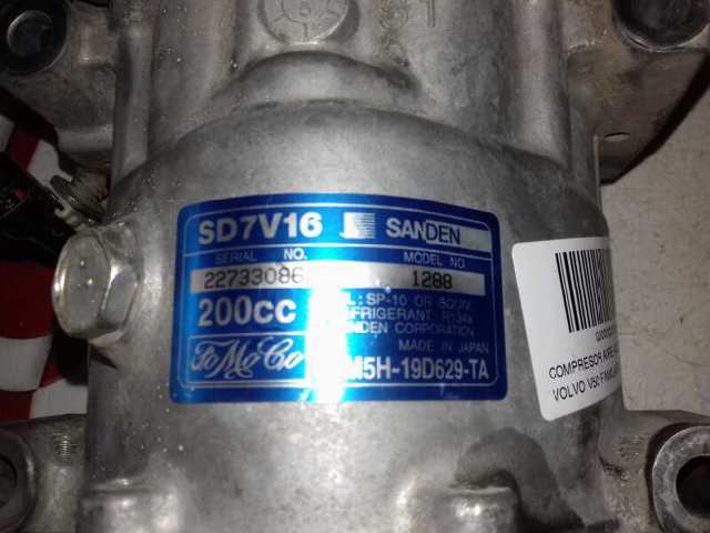 Compresor de aire acondicionado 3M5H19D629TA Volvo