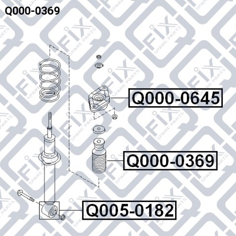 Tope de amortiguador trasero Q-fix Q0000369
