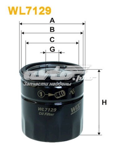 WL712912 WIX Filtro aceite