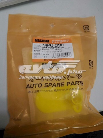 Filtro de malla de la bomba de combustible MPU036 Masuma