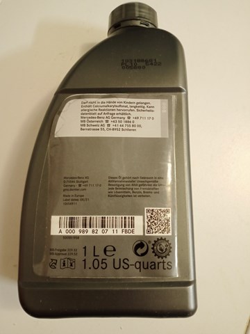 Comprar A000989820711FBDE Mercedes Aceite de motor