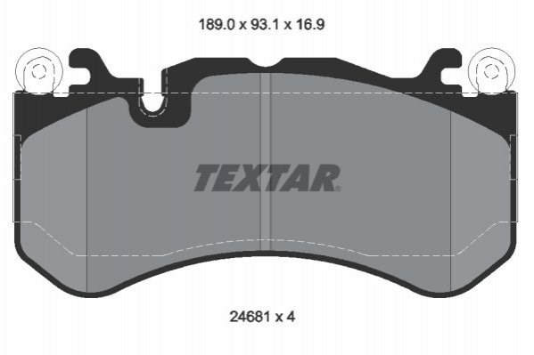 2468101 Textar pastillas de freno delanteras