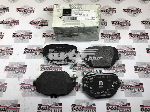 Pastillas de freno traseras de disco MERCEDES A0004205602