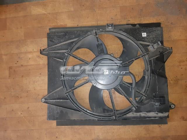 Difusor de radiador, ventilador de refrigeración, condensador del aire acondicionado, completo con motor y rodete KIA Optima (JF)