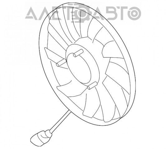 35959007 AND Ventilador eléctrico de refrigeración completo izquierdo (motor y hélice)