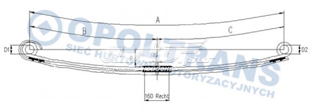 F020T709ZA75 Weweler ballesta delantera