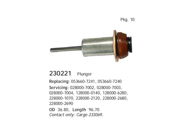 Kit de reparación del solenoide de arranque Cargo 230221