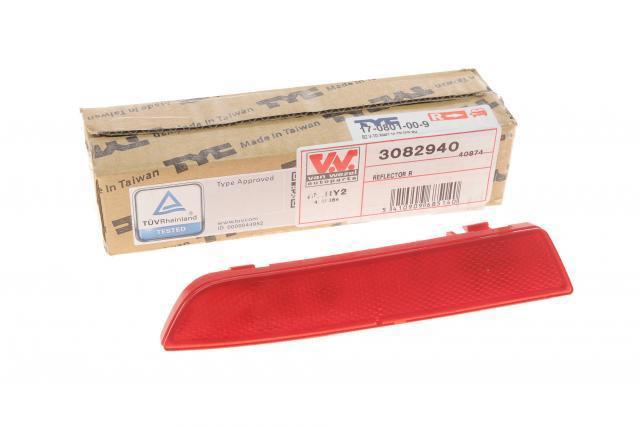 3082940 VAN Wezel reflector, parachoques trasero, derecho