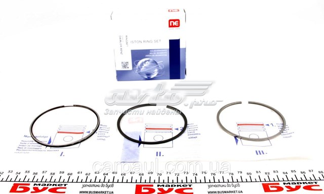 120 010 0068 00 NE/NPR juego de aros de pistón para 1 cilindro, std