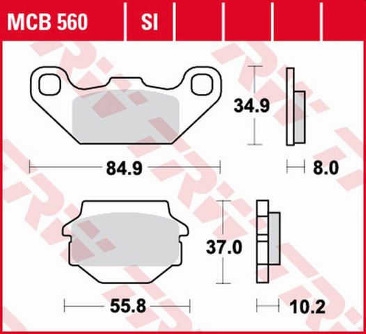 MCB560SI TRW pastillas de freno delanteras