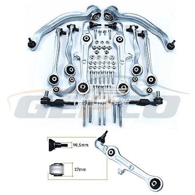 WH0216 Daco Kit de brazo de suspensión delantera