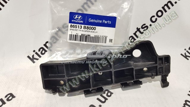 86513B8000 Hyundai/Kia soporte para guardabarros delantero, izquierda delantero