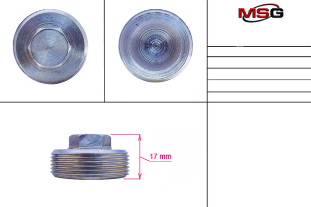 Tuerca de seguridad de la cremallera de dirección MSG FO223NUTS precio, desde 8,32 EUR