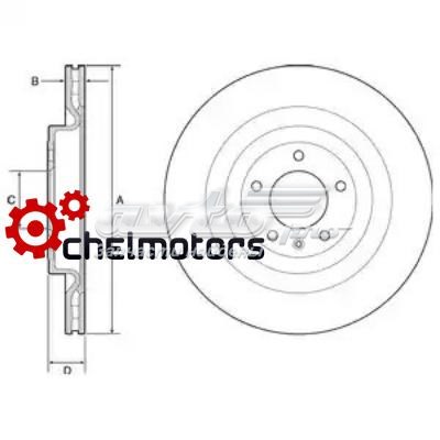 BG9126C Delphi disco de freno trasero