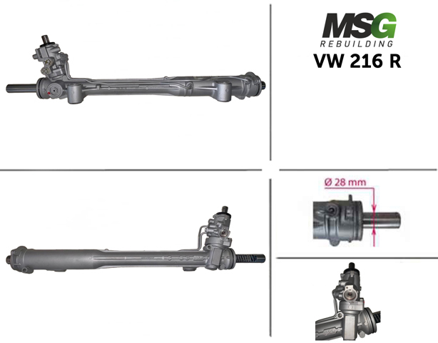 Caja de dirección MSG Rebuilding VW216R