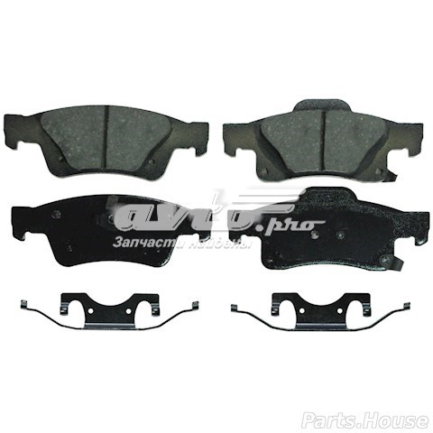 ZD1498 Wagner Pastillas freno traseras