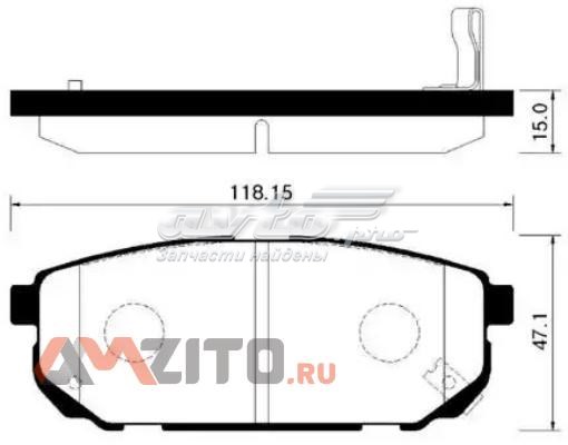 HP1018 HSB pastillas de freno traseras