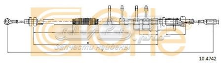 10.4742 Cofle cable de freno de mano delantero