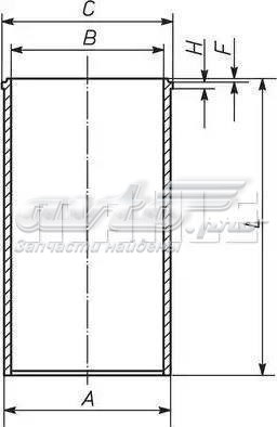 213 WT 03 00 Mahle Original camisa del cilindro