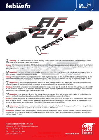 Comprar 1050 Febi Tensor de cadena de distribución