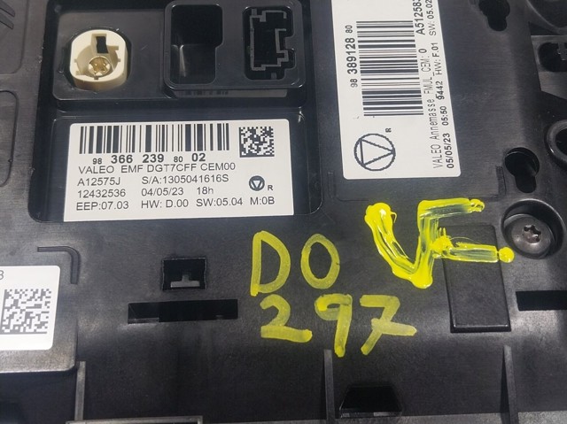 9836623980 Peugeot/Citroen Pantalla multifuncion
