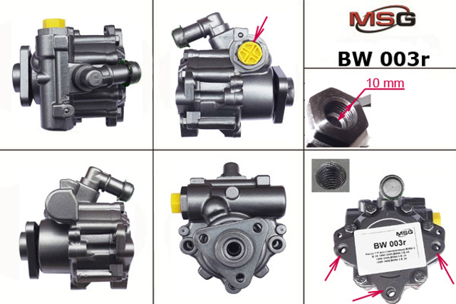 Bomba de dirección asistida  MSG Rebuilding BW003R precio, desde 63,52 EUR