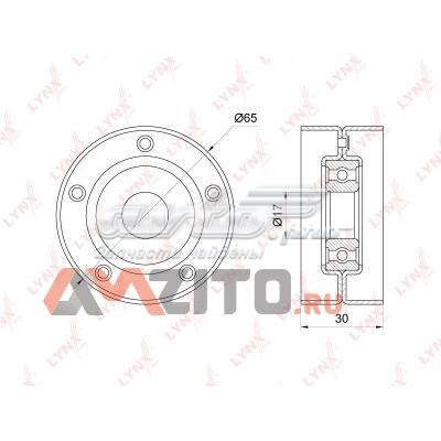 PB5222 Lynxauto rodillo, correa trapecial poli v