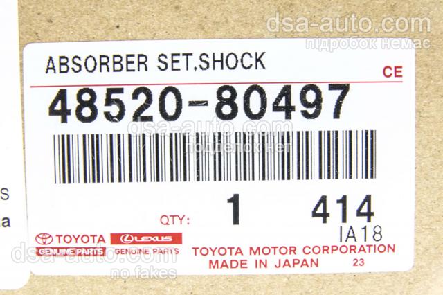 4852080497 Toyota Amortiguador frontal izquierdo