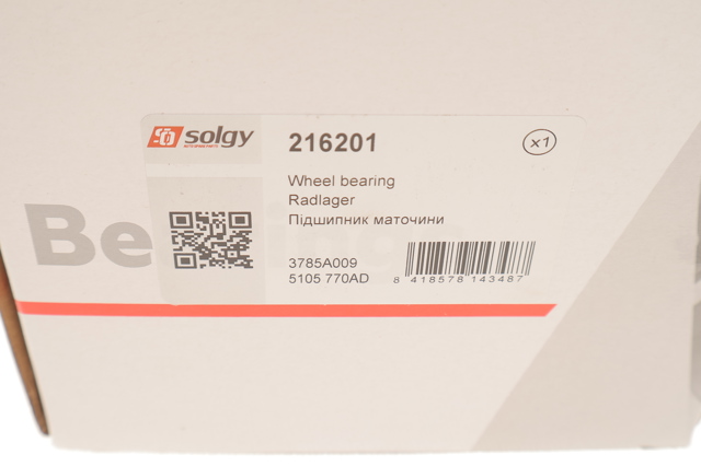 Comprar 216201 Solgy Cubo de rueda, Eje trasero