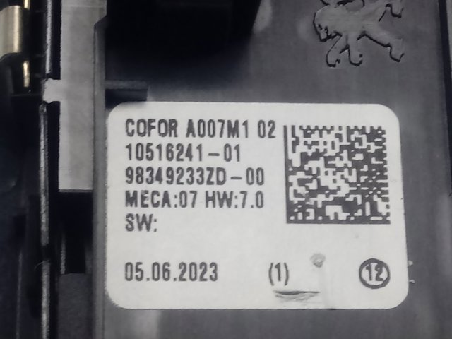 Unidad de control de elevalunas delantera izquierda Peugeot/Citroen 98349233ZD precio, desde 55,18 EUR